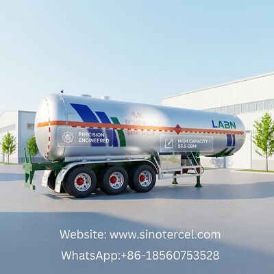 30CBM -60CBM 半タンカートレーラー ペンタン半トレーラー 3軸 / 4軸