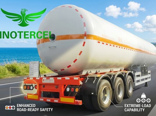 55000Ltr ガソリンタンク 半トレーラー 3軸 Lng 半トレーラー
