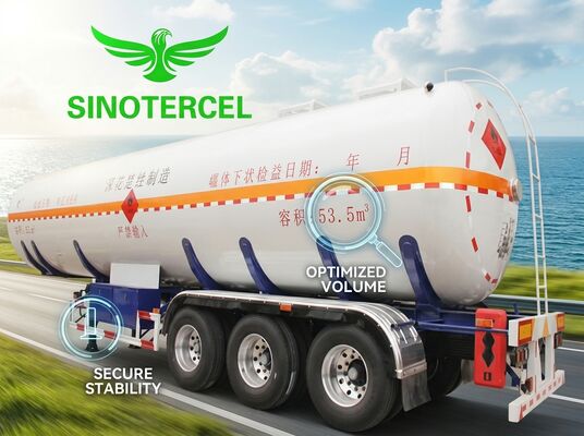 Mn スチールガスタンク 半トレーラー 燃料タンク 55000L