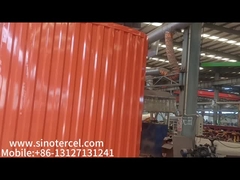 黄色い閉ざされた箱 半トレーラー 2つのサイドドア 後ろのダブルドア 30-50トン